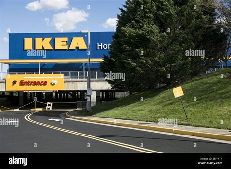 A logo sign outside of a Ikea retail store location in Woodbridge ...