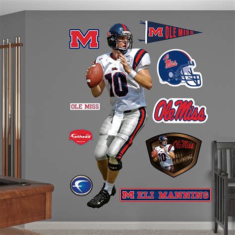 Life-Size Eli Manning Ole Miss Wall Decal | Shop Fathead® for Ole Miss ...