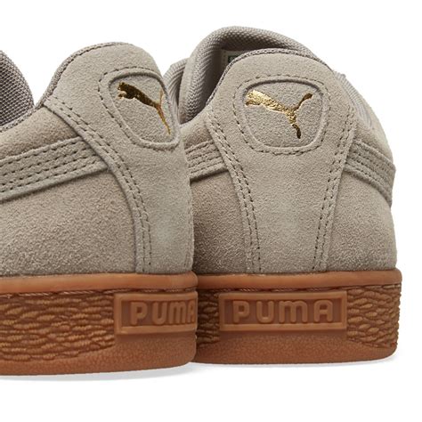 Puma Suede Classic Gum Sole Elephant Skin & Team Gold | END. (TW)