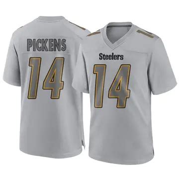 Men's Nike Pittsburgh Steelers George Pickens Black Color Rush Jersey ...