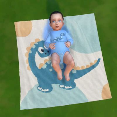 Blue Dinosaur Infant Default Replacement Rug - Screenshots - The Sims 4 Mods - CurseForge