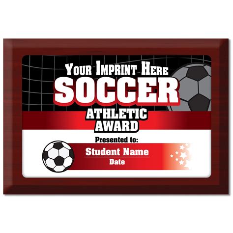 Custom Soccer Athletic Award Plaque | SchoolLife.com