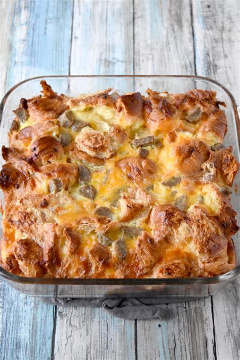 Overnight Croissant Breakfast Casserole – A Kitchen Hoor's Adventures