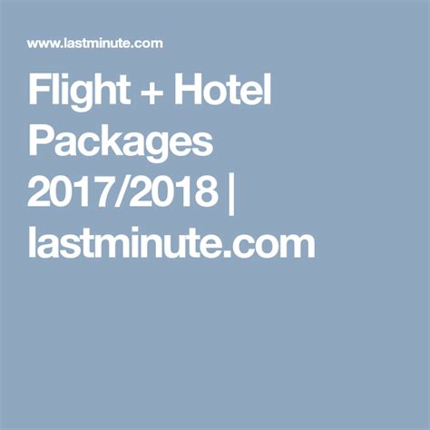 Cheap Flight & Hotel Packages 2021 | lastminute.com | Flight and hotel ...