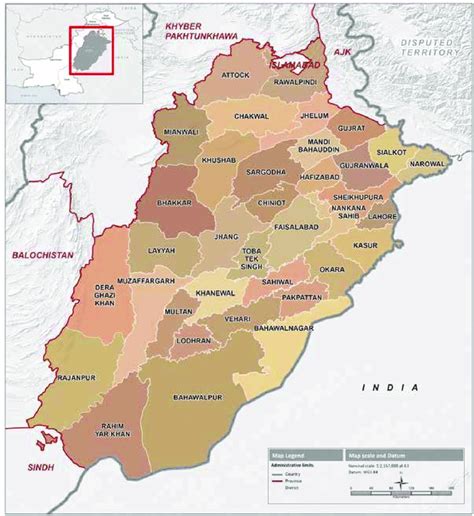 Location map of Punjab Province | Download Scientific Diagram