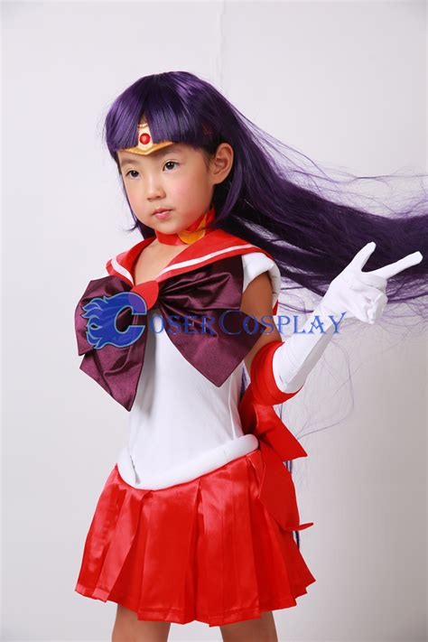 Sailor Moon Crystal Sailor Mars Hino Rei for Kids Cosplay Costume | cosercosplay.com