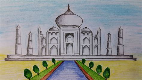 Taj Mahal Cartoon Drawing at GetDrawings | Free download