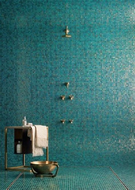 40 blue glass mosaic bathroom tiles tile ideas and pictures