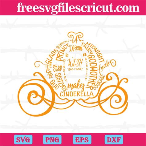 Cinderella Pumpkin Carriage, Downloadable Files Svg - free svg files for cricut