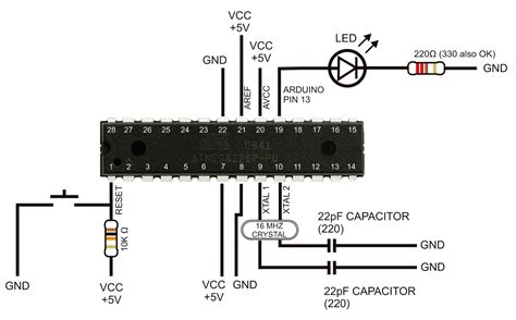 Atmega328 Circuit Diagram Atmega328p Circuit Atmega328 Ardui