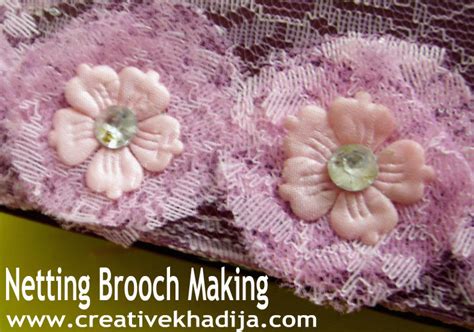 No-Sew Netting Fabric Brooch