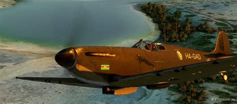 Spitfire Mk1A AH Kaki Kiribati H4-GAD for Microsoft Flight Simulator | MSFS