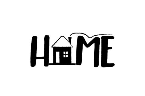 Home - Word Art SVG Cut file by Creative Fabrica Crafts · Creative Fabrica