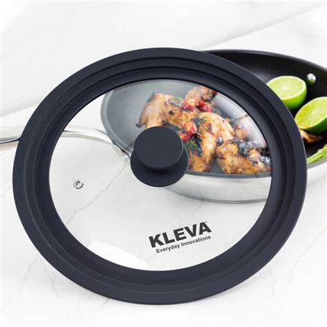 Universal Glass Frying Pan Lid With Soft Touch Rims