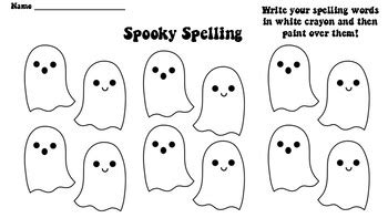 Spooky Spelling by TeachingWithJess | TPT