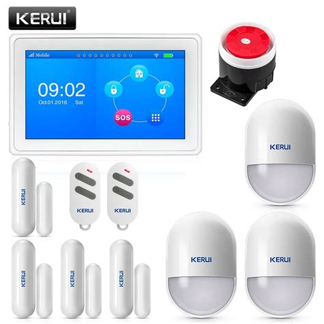 KERUI K7 WIFI GSM Alarm Systems Security Home 7 Inch TFT Color Display ...