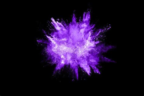 Purple Powder Explosion on Black Background. Freeze Motion. Stock Photo - Image of blackwhite ...