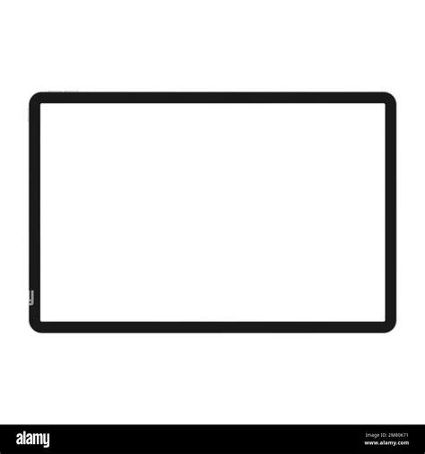 Tablet pc computer with blank screen isolated on white background. Vector illustration. EPS10 ...