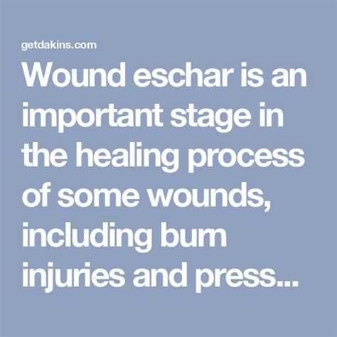 Wound eschar is an important stage in the healing process of some wounds, including burn ...