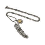 Layered Eagle Feather Necklace // Silver - Marz Lyfe - Touch of Modern