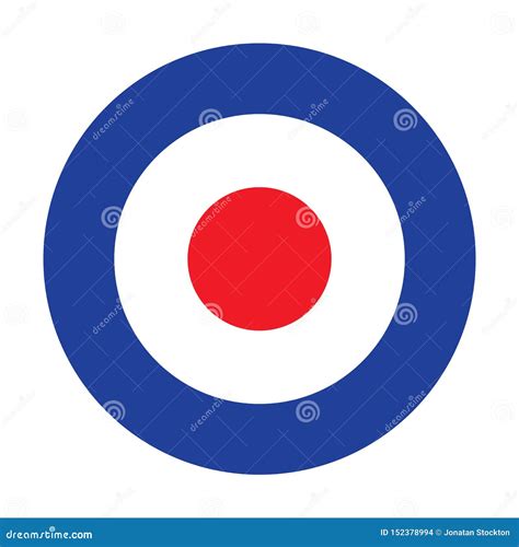 Mod Target RAF Roundel. Royal Air Force Badge Symbol Stock Illustration ...