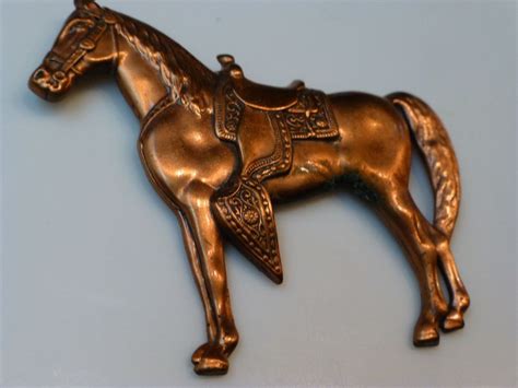 Vintage Copper Horse Pin Brooch | Equine jewelry, Equestrian jewelry ...