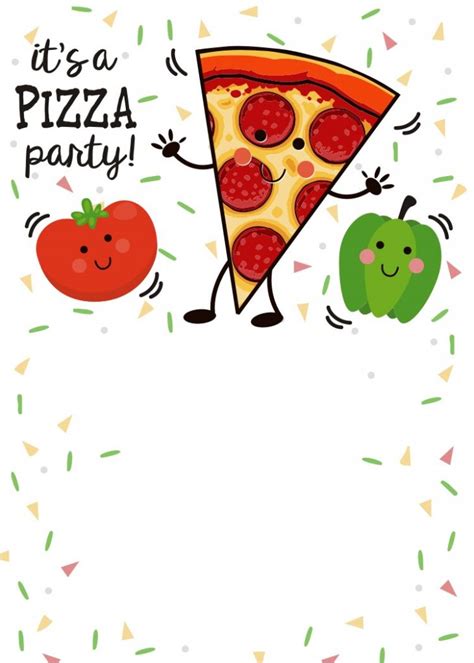 Free Printable Editable Free Printable Pizza Party Invitations ...