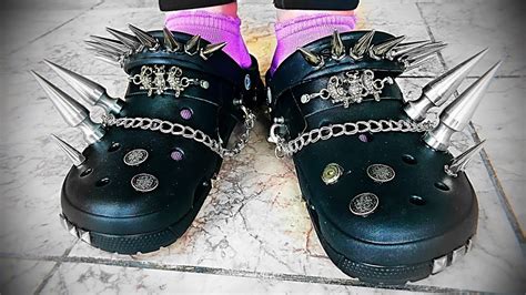 GOTH CROCS | DIY | Crocs fashion, Hype shoes, Crocs