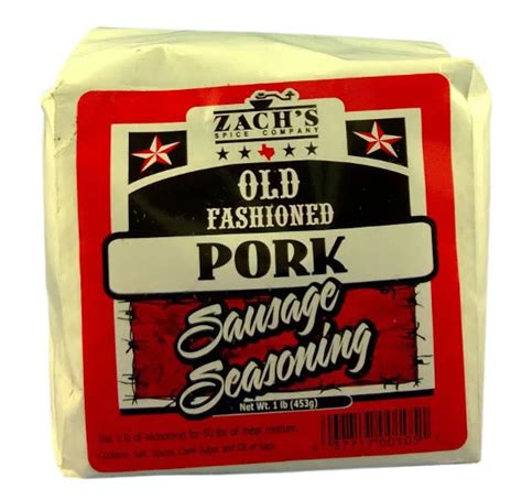 Zach's Spice Co. Old Fashion Pork Sausage Seasoning - Shop Spice Mixes ...