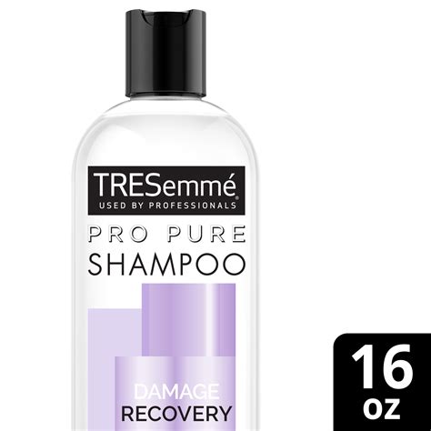 TRESemmé Pro Pure Damage Recovery Shampoo Sulfate, Paraben & Dye Free Shampoo for Damaged Hair ...