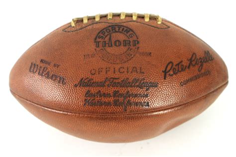 Lot Detail - 1960 Norm Van Brocklin Philadelphia Eagles Signed ONFL Rozelle "The Duke" Football ...