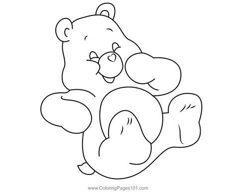 Wish Bear Coloring Page for Kids - Free Care Bears Printable Coloring Pages Online for Kids ...