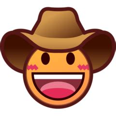 🤠 cowboy hat face Emoji high definition big picture and Unicode information | Emoji Dictionary 📓 ...