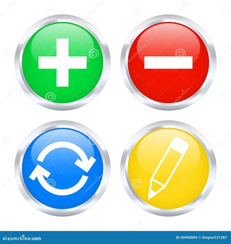 Edit web buttons stock vector. Illustration of clipart - 50950849