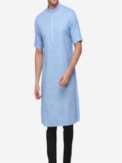 Buy Modi Kurta Men Blue Solid Kurta - Kurtas for Men 14176426 | Myntra