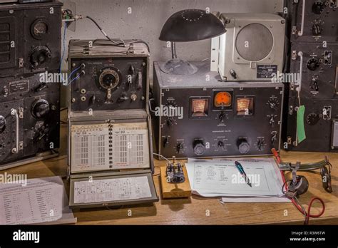 USA, Alaska, Kodiak, Kodiak Military History Museum. WWII Communication ...