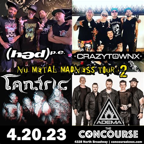 Buy Tickets to Nu Metal Madness Tour 2 in Knoxville on Apr 20, 2023