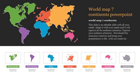 Download World Map Continents Slide Model