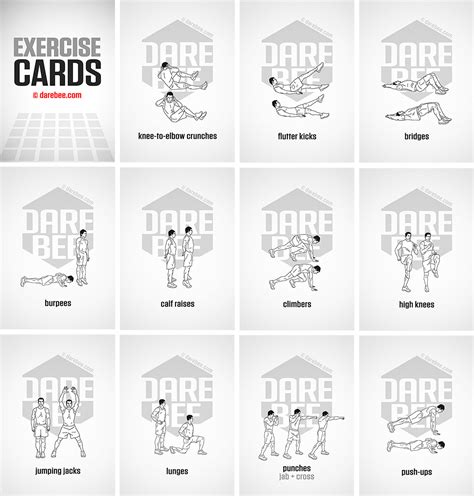 Exercise Cards by DAREBEE