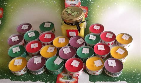 Christmas Advent Candles. Set of 25 Christmas Scented - Etsy