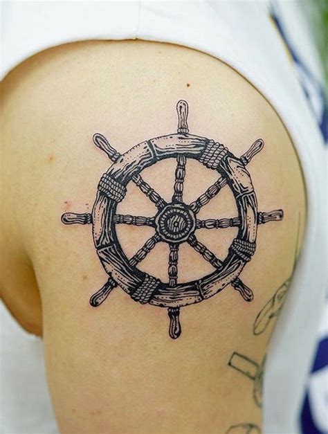 Ship Wheel Tattoo Ship Wheel Tattoo, Tattoo Ship, Pirate Ship Wheel ...