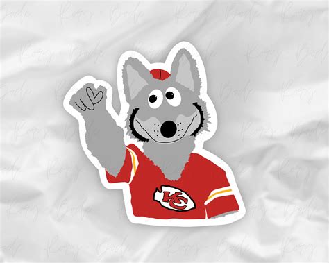 KC Chiefs, KC Wolf Sticker, Kansas City Chiefs Sticker, Chiefs Sticker ...