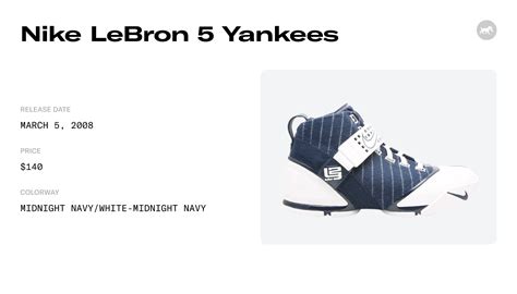 Nike LeBron 5 Yankees - 317253-441 Raffles & Where to Buy