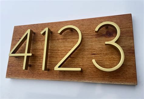 Modern Address Signs Modern House Number Sign Modern House Numbers ...