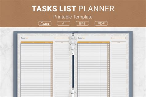 Tasks List Planner Graphic by JUNDI · Creative Fabrica