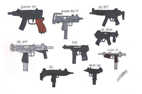 Yakuza Arsenal- SMG's by cwpetesch on DeviantArt