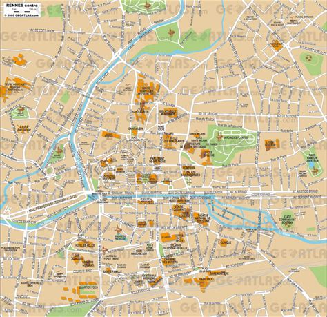 Rennes Map - France