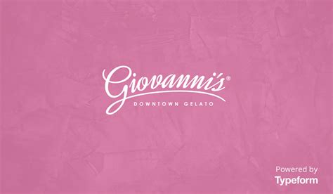 Giovanni's Gelato Wholesale Enquiry