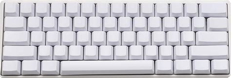 Blank Thick PBT OEM Profile 61 ANSI Keycaps for MX Switches Mechanical Keyboard (White): Amazon ...