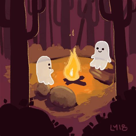 Camping Camp Fire GIF by Leannimator - Find & Share on GIPHY